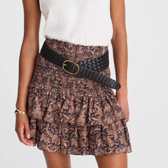 Madewell Tiered Mini Skirt Size M - Picture 3 of 3